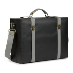 Grey Black Laptop Briefcase