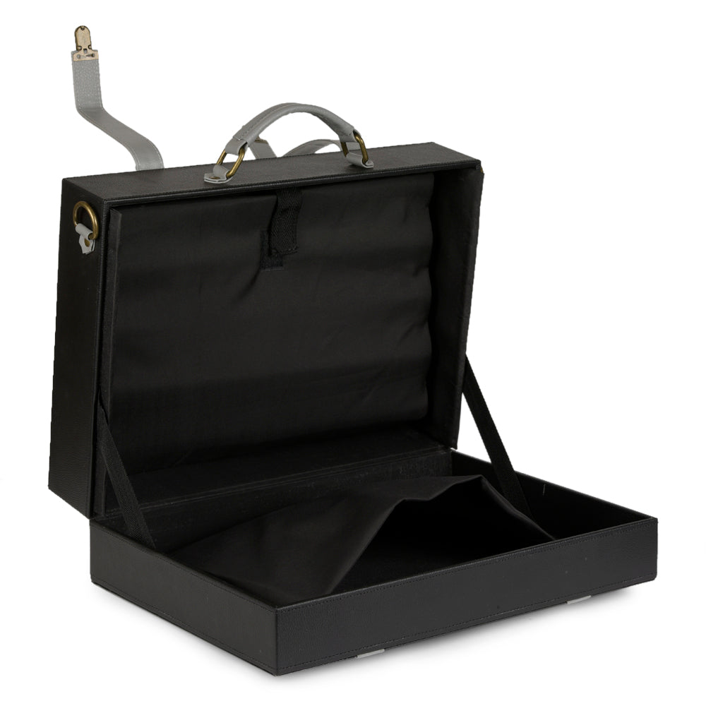 Grey Black Laptop Briefcase