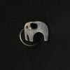 Image of Order Online Elephant Hand Painted sterling silver Nose Pin- gonecase.in