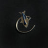 Image of Order online Tiny Fish Sterling Silver Nose Pin-gonecase.in