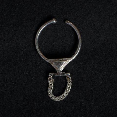 Order online Triangle Hand Painted Sterling Silver Septum Nose Pin-gonecase.in