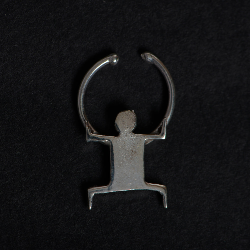 Order online Egyptian Silver Handcrafted Septum Nose Pin- gonecase.in