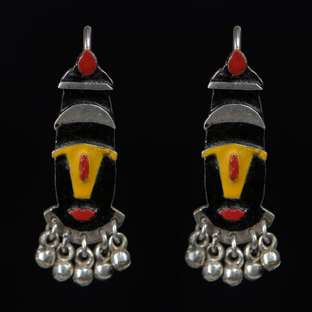 Order online Balaji Hand Painted Sterling Silver Earring- gonecase.in