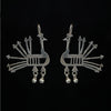 Image of Order online Peacock sterling silver handcrafted earrings- gonecase.in