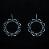 Image of Order online Mandala hand painted sterling silver earrings- gonecase.in