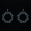 Image of Order online Mandala hand painted sterling silver earrings- gonecase.in