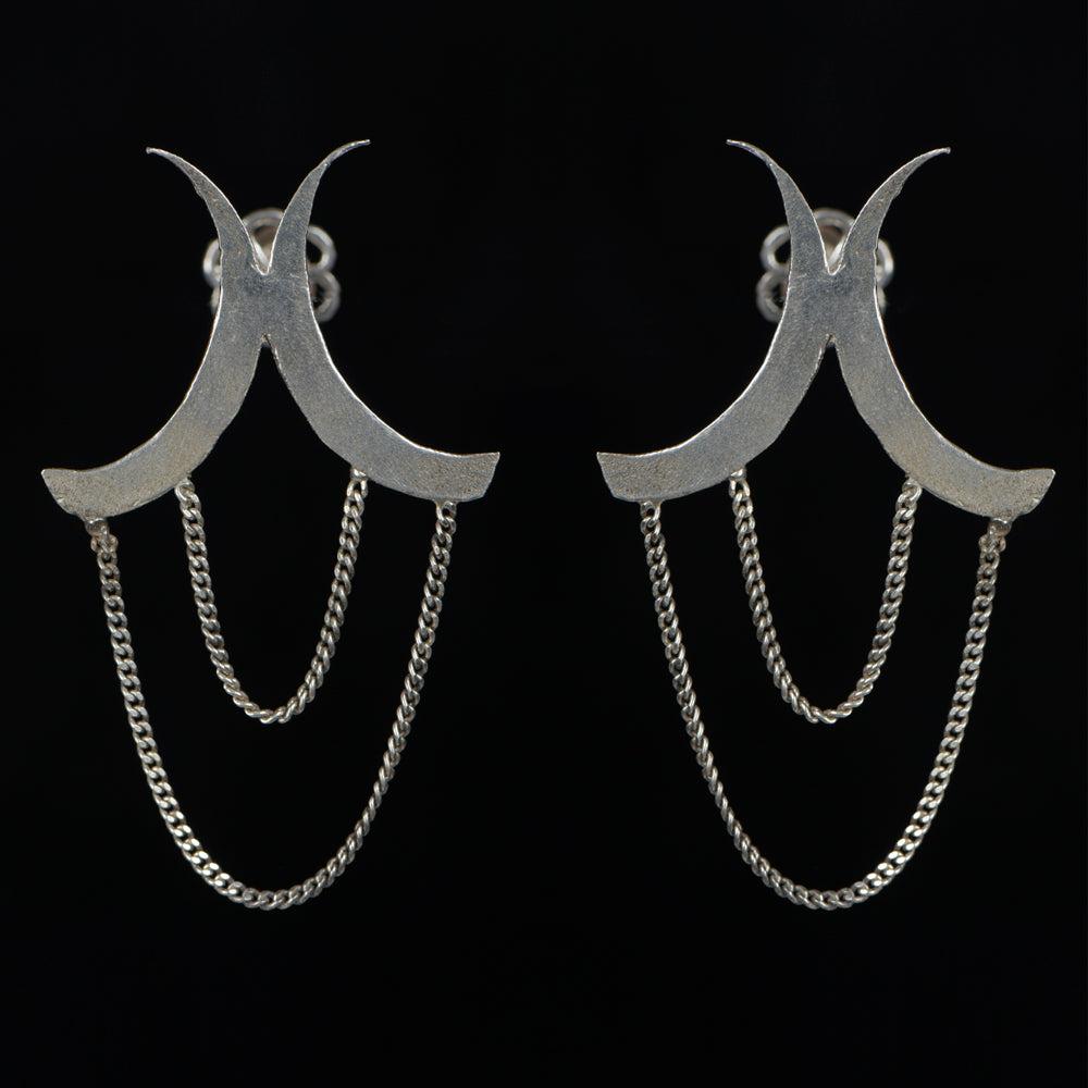 Order online Spike handcrafted sterling silver earring- gonecase.in