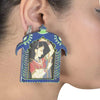 Image of Balaji wooden Hand painted Earring