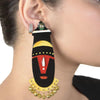 Image of Balaji wooden Handpainted Earring