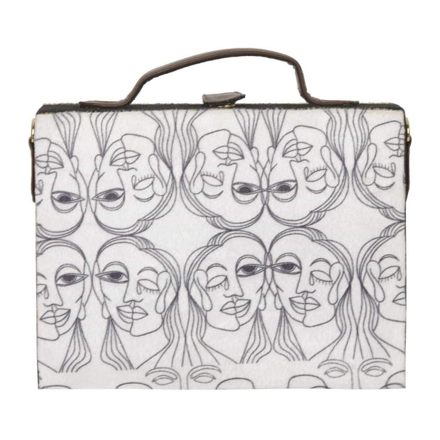 Black and White Sling Bag ,, gonecasestore - gonecasestore