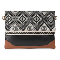 Aztec black laptop sleeve bag