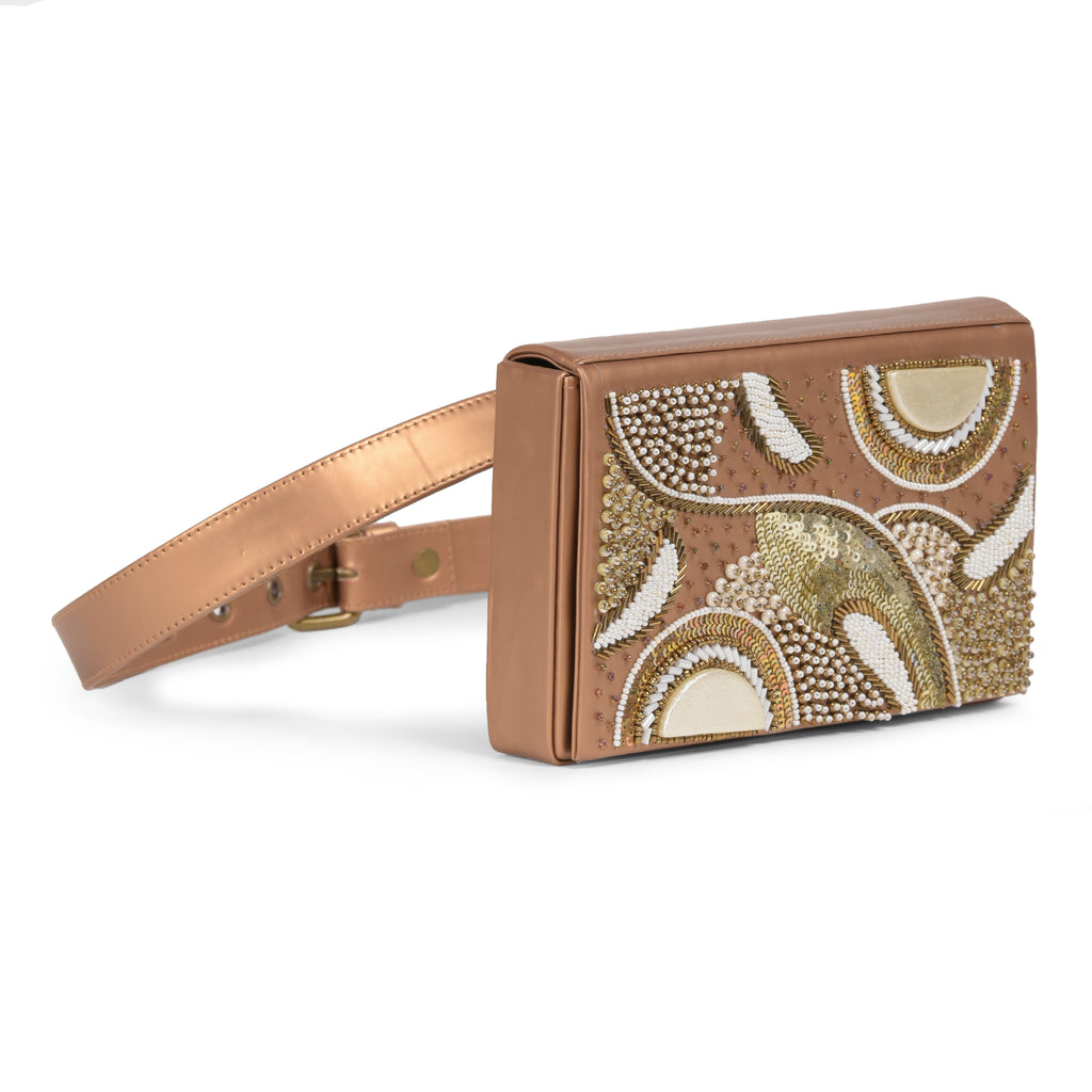 Order online Maharani Hand Embroidered Belt Bag- gonecase.in