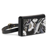 Image of Mosaic Women black wedding waist belt bag