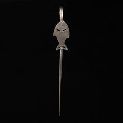 Fish Handcrafted Sterling Silver Ear-cuff