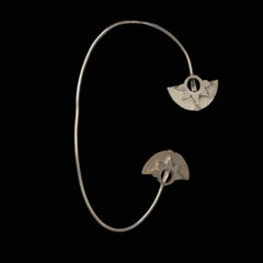Mandala sterling silver earcuff
