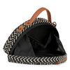 Image of buy online hand crafted bags, hand crafted traveling bags, b&w hand crafted clutch bags