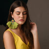 Image of Hamsa Green Earrings by gonecase ,Earrings, GoneCase - gonecasestore