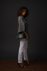 Frida women Hand-painted crossbody Sling Bag