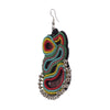 Image of Psychedelic Color Embroidered Earrings ,Earrings, GoneCase - gonecasestore