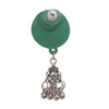 Image of Round Green Jhumki Earrings ,Earrings, GoneCase - gonecasestore