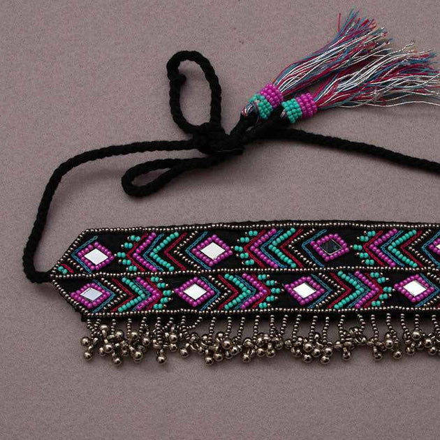 Banware pink hand embroidered choker – GoneCase