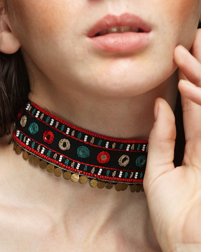Sikka Hand Embroidered Choker by gonecase