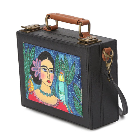Frida Handpainted Sling Bag ,sling bag, gonecasestore - gonecasestore