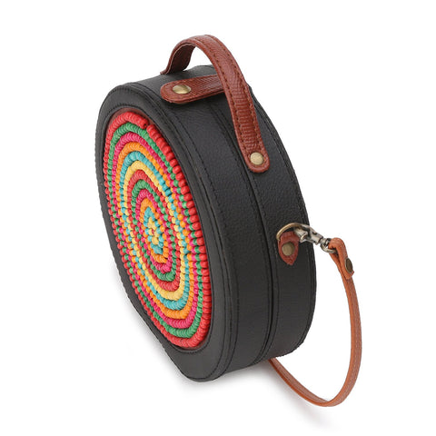 Wooden Beads Embroidered Sling Bag ,sling bag, gonecasestore - gonecasestore