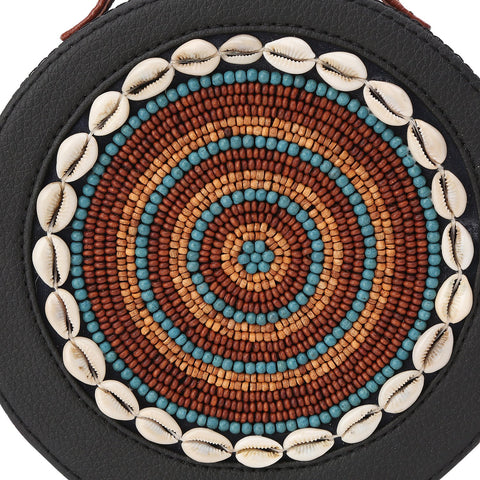 Embroidered Sepia  Bead Sling Bag ,sling bag, gonecasestore - gonecasestore