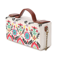 Floral Hand Painted Crossbody Clutch Bag For Women