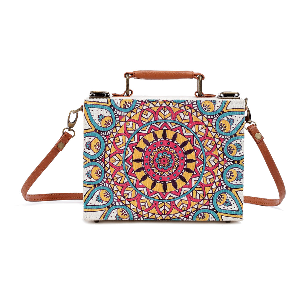 Mandala Handpainted Sling Bag ,sling bag, Gonecase - gonecasestore