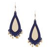 Image of Blue Gold Drop Earrings ,Earrings, GoneCase - gonecasestore