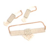 Image of Order online Pearl White Hand Embroidered Wedding Set- gonecase.in