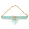 Image of order online Pearl Teal Hand Embroidered Wedding Set- gonecase.in