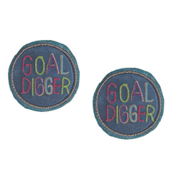Order online Goal digger blue handcrafted earring- gonecase.in