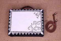 Madhubani Pattern Hand-painted crossbody Sling Bag for women