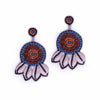 Image of Wood Embroidery Earrings ,Earrings, gonecasestore - gonecasestore