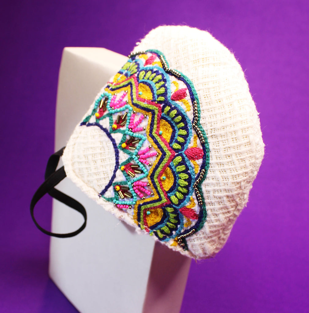 Mandala Embroidered Mask ,sling bag, gonecasestore - gonecasestore