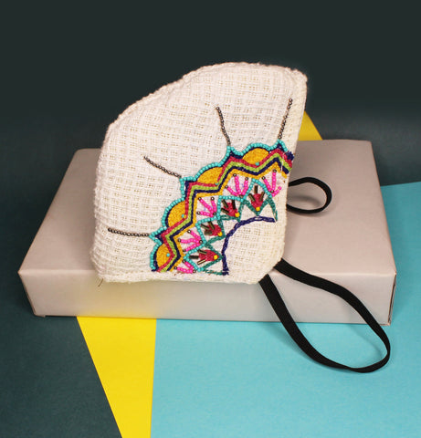 Mandala Embroidered Mask ,sling bag, gonecasestore - gonecasestore