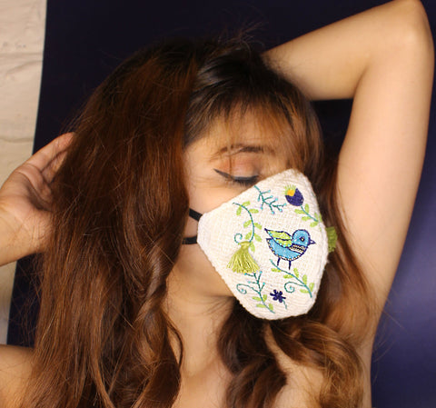 Masakalli hand embroidered safety Mask ,, gonecasestore - gonecasestore