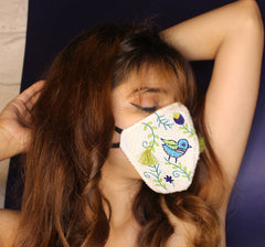 Masakalli hand embroidered safety Mask