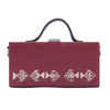 Image of Mayari cherry hand embroidered wedding clutch bag for women