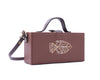 Image of Matsya tan women hand-embroidered wedding clutch bag