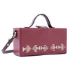 Image of Mayari cherry hand embroidered wedding clutch bag for women