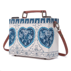 Mughal women hand-painted crossbody sling bag