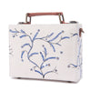 Image of buy online hand painted bags, painted traveling bag, abstract hand painted sling bag