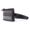 Image of Order online Dhaka Black hand Embroidered Belt Bag- gonecase.in