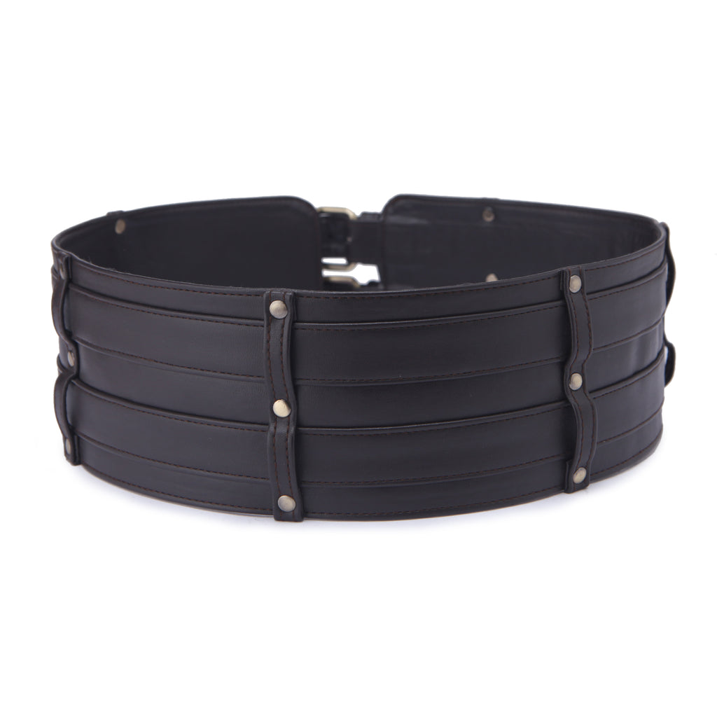 Order online Black Dual buckle waist belt- gonecase.in