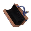 Image of Basic Blue and Brown Clutch Bag ,sling bag, gonecasestore - gonecasestore