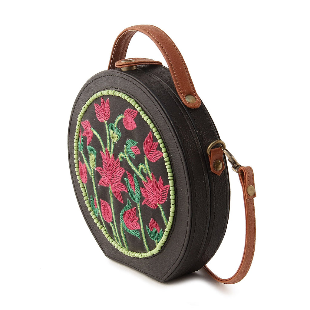 Pichwai Embroidered Sling Bag ,sling bag, gonecasestore - gonecasestore